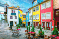 Colorful Street in Porto